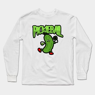 CUTE And Funny Dill Pickle Pickleball Player Long Sleeve T-Shirt